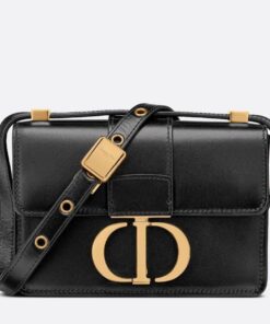 Replica Dior 30 Montaigne Micro Bag In Black Box Calfskin