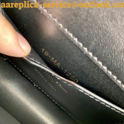 Replica Dior 30 Montaigne Micro Bag In Black Box Calfskin 11