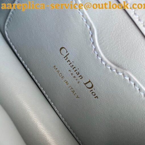 Replica Dior 30 Montaigne Micro Bag In Grey Box Calfskin 19