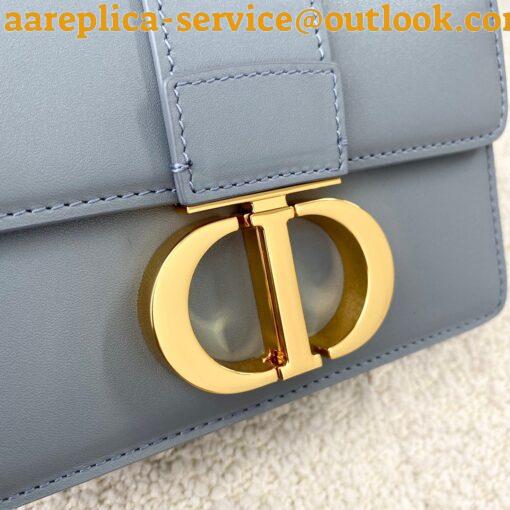 Replica Dior 30 Montaigne Micro Bag In Grey Box Calfskin 21