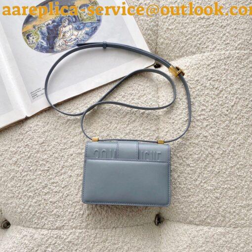 Replica Dior 30 Montaigne Micro Bag In Grey Box Calfskin 3