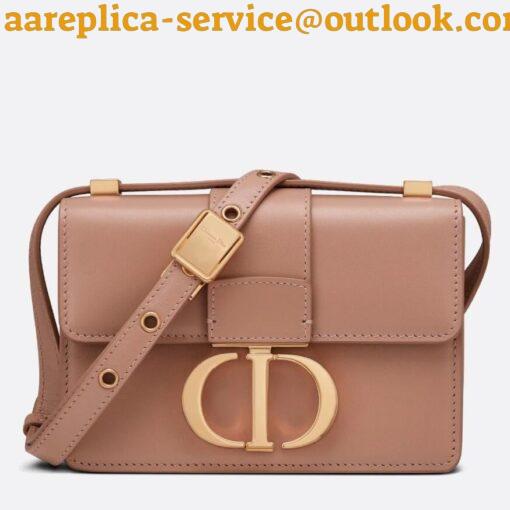 Replica Dior 30 Montaigne Micro Bag In Poudre Box Calfskin