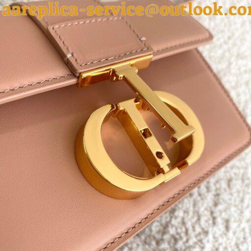 Replica Dior 30 Montaigne Micro Bag In Poudre Box Calfskin 11