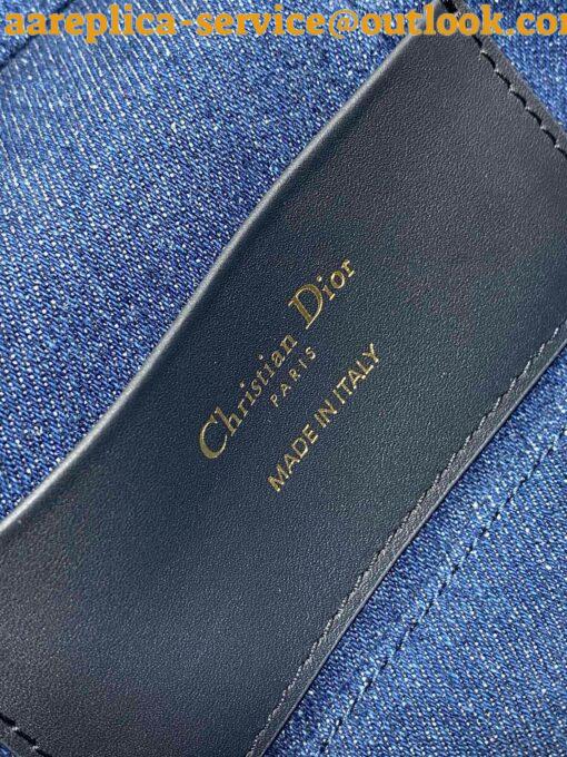 Replica Dior 30 Montaigne Mini Vanity Case in Blue Denim Oblique Jacquard 9