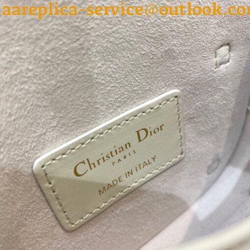 Replica Dior Bobby Micro Bag In White Box Calfskin 11