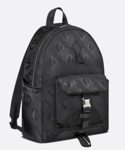 Replica Dior Explorer Backpack In Black CD Diamond Mirage Ski Capsule Nylon