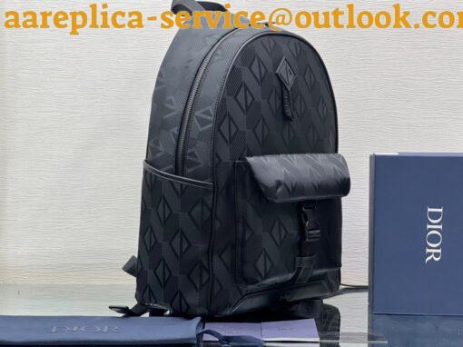 Replica Dior Explorer Backpack In Black CD Diamond Mirage Ski Capsule Nylon 5