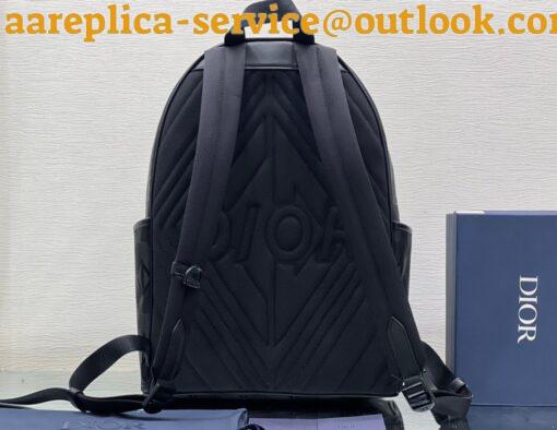 Replica Dior Explorer Backpack In Black CD Diamond Mirage Ski Capsule Nylon 9