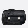 Replica Dior Men’s Mini Saddle Messenger Bag in Oblique Jacquard and Calfskin 12