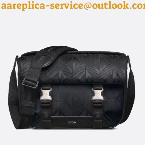 Replica Dior Explorer Messenger Bag In Black CD Diamond Mirage Ski Capsule Nylon