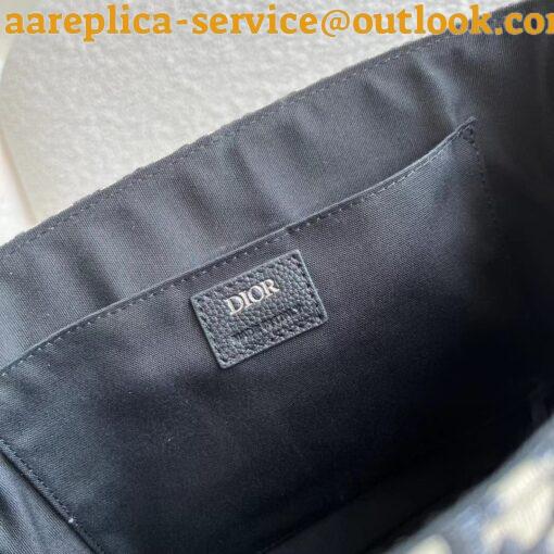 Replica Dior Explorer Messenger Bag In Black Dior Oblique Jacquard 8