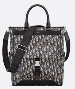 Replica Dior Explorer Tote Bag Beige and Black Dior Oblique Jacquard