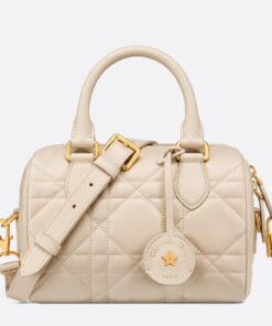 Replica Dior Groove 20 Bag in Dusty Ivory Macrocannage Calfskin 2