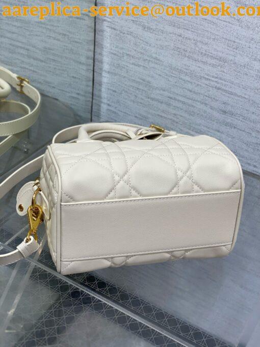 Replica Dior Groove 20 Bag in Dusty Ivory Macrocannage Calfskin 5