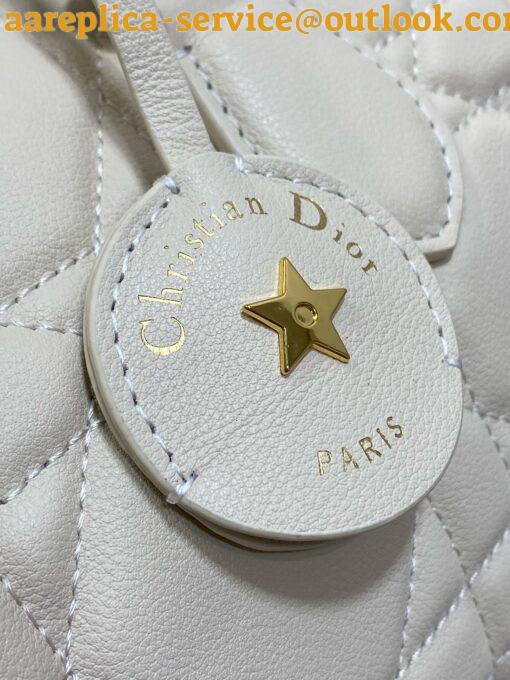 Replica Dior Groove 20 Bag in Dusty Ivory Macrocannage Calfskin 8