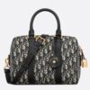 Replica Dior Groove 25 Bag in Black Macrocannage Calfskin 12