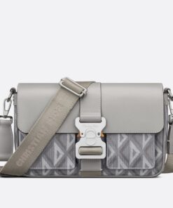 Replica Dior Hit the Road Messenger Bag In Gray CD Diamond Canvas