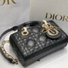 Replica Dior Lady Dior Micro Bag In Black Patent Cannage Calfskin 13