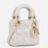 Replica Dior Lady Dior Micro Bag In Yellow Cannage Lambskin 11