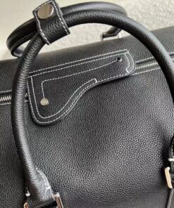 Replica Dior Lingot 50 Duffle Bag In Black Grained Calfskin 2