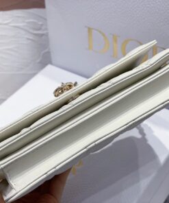 Replica Dior Miss Dior Mini Bag In White Cannage Lambskin 2