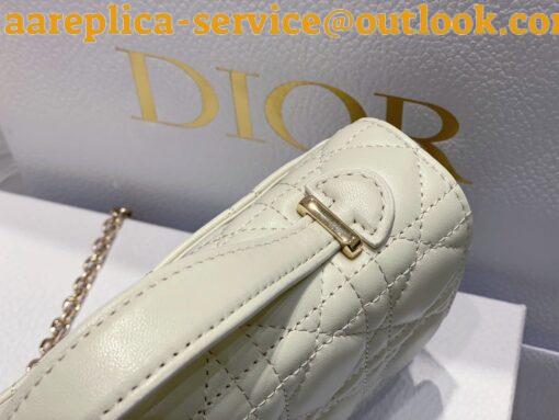 Replica Dior Miss Dior Mini Bag In White Cannage Lambskin 4