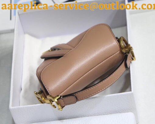 Replica Dior Saddle Micro Bag In Powder Goatskin 3