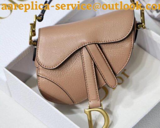 Replica Dior Saddle Micro Bag In Powder Goatskin 5