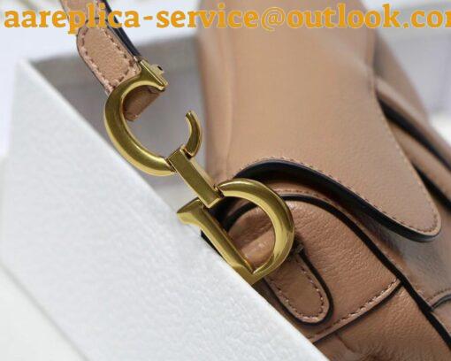 Replica Dior Saddle Micro Bag In Powder Goatskin 6