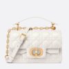 Replica Dior Small Jolie Bucket Bag in White Macrocannage Lambskin 14