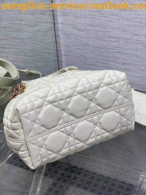 Replica Dior Toujours Small Bag in White Macrocannage Calfskin 8