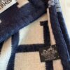 Replica Hermes Avalon III Throw Blanket in Beige Wool and Cashmere 11