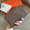 Replica Hermes Dogon Duo Wallet in Orange Clemence Leather 10