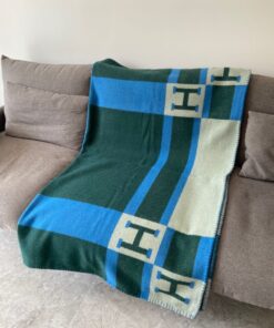 Replica Hermes Emeraude Avalon Bayadere Throw Blanket