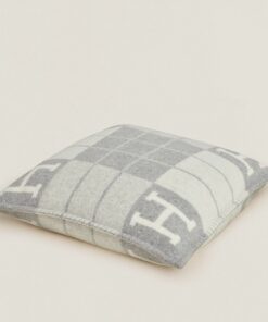 Replica Hermes Grey Small Avalon III Pillow Cover