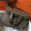 Replica Hermes Halzan 31cm Bag In Orange Clemence Leather 10