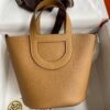 Replica Hermes In The Loop 18 Handmade Bag in Craie Clemence Leather 13