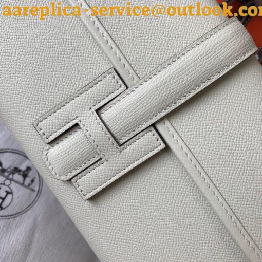 Replica Hermes Jige Elan 29 Clutch Bag In Beton Epsom Leather 3