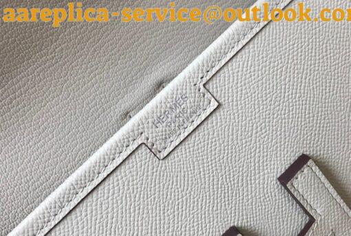 Replica Hermes Jige Elan 29 Clutch Bag In Beton Epsom Leather 6