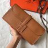 Replica Hermes Jige Elan 29 Clutch Bag In Black Epsom Leather 10