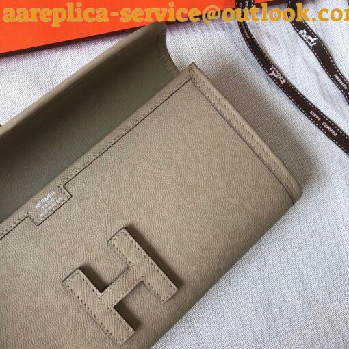 Replica Hermes Jige Elan 29 Clutch Bag In Tourterelle Epsom Leather 3