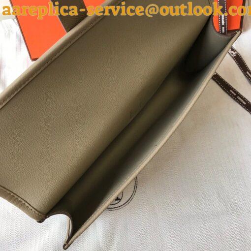 Replica Hermes Jige Elan 29 Clutch Bag In Tourterelle Epsom Leather 6