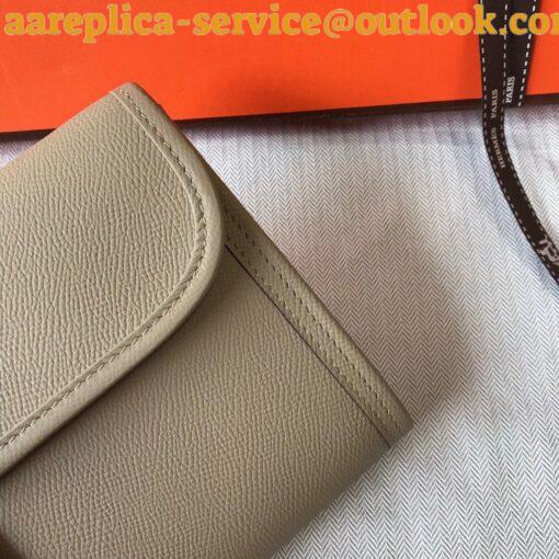 Replica Hermes Jige Elan 29 Clutch Bag In Tourterelle Epsom Leather 7