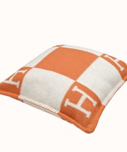 Replica Hermes Orange Small Avalon Pillow Cover