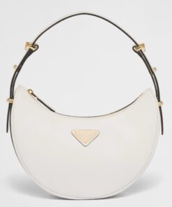 Replica Prada Arque Shoulder Bag in White Leather