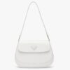 Replica Prada Cleo Flap Bag In Silver Brushed Leather 11