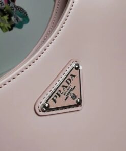 Replica Prada Cleo Large Bag In Pink Brushed Leather 2