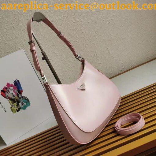 Replica Prada Cleo Large Bag In Pink Brushed Leather 5