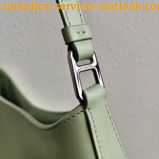 Replica Prada Cleo Small Bag In Aqua Brushed Leather 3