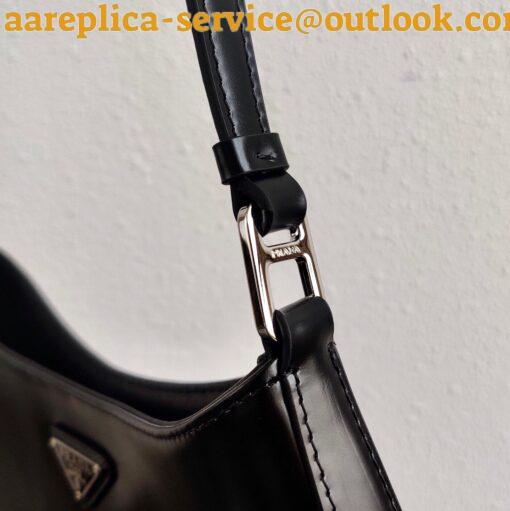 Replica Prada Cleo Small Bag In Black Brushed Leather 6